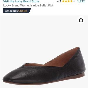 Lucky Brand Alba Ballet Flat- Black - Size 9